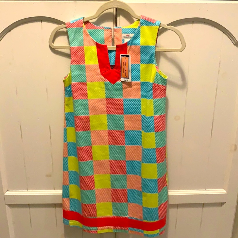 Vineyard Vines Girls Whale Print Dress NWT size 12